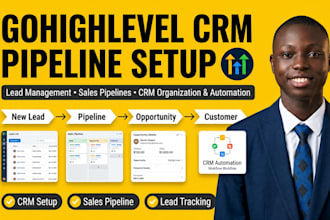 setup gohighlevel CRM pipelines and lead management