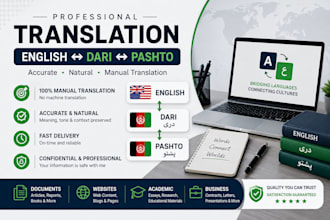 translate english to dari manually