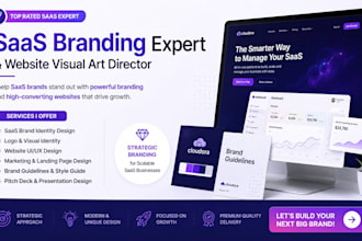 create saas branding, website design and visual identity
