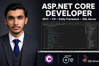 develop a custom aspnet core mvc web application