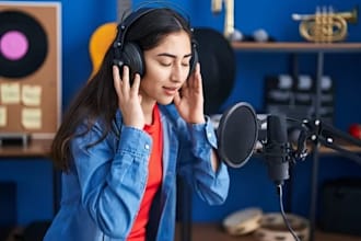 sing catchy female edm vocals for club, deep house, and tech house tracks