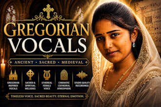 sing gregorian chant inspired vocals and ancient sacred melodies
