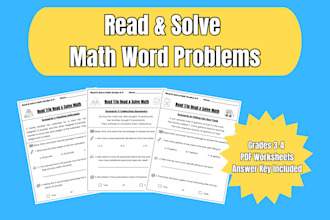 create real world math word problems for grades 3 to 4