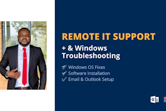 provide remote IT support and windows technical troubleshooting