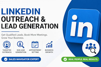 generate b2b leads with linkedin outreach and appointment setting