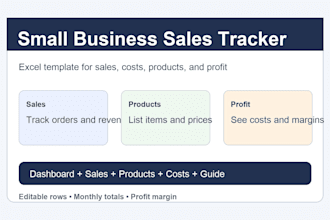 create a custom excel sales tracker for your business