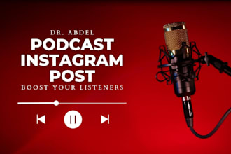 design a professional podcast social media kit and templates