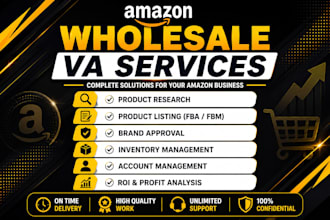 be your amazon fba wholesale VA