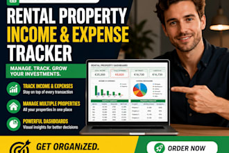 do rental property income, expense tracker, google excel sheet ai using claude