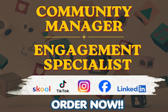 do community management and social media online engagement