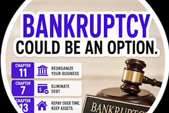 prepare bankruptcy documents for chapter 7, 11 and 13