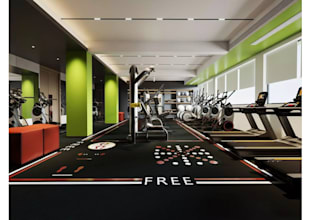 create 3d gym design, 3d gym walkthrough equipment design