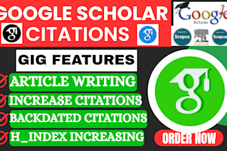 increase google scholar citation