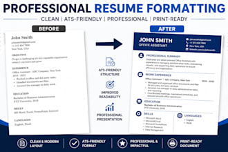 do resume and document formatting