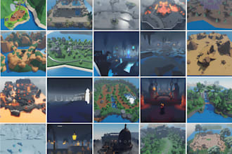 create custom roblox game maps, roblox assets, pvp arena map, game level systems