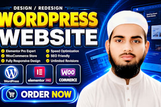 create a professional wordpress website using elementor pro