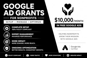set up manage and optimize google ad grant for nonprofit