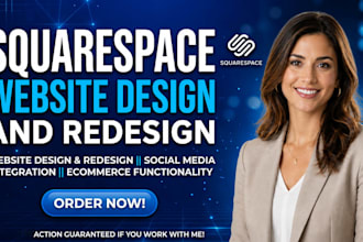 build squarespace website design, redesign squarespace, website development