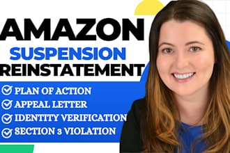fix your amazon section 3 suspension and reinstate your seller account, poa