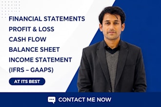 prepare financial statements, profit and loss, income statement, balance sheet