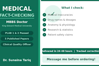 medically review your health or medical content as an mbbs doctor