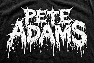 make custom doom and sludge metal logo artwork