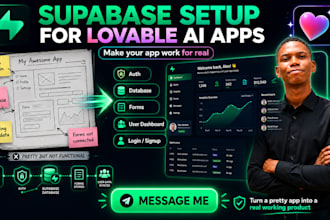 l connect supabase auth and database to your lovable ai app