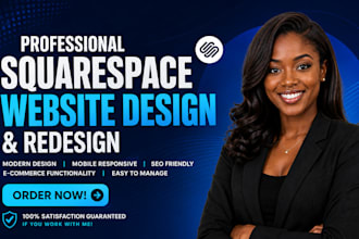 build squarespace website, design or development squarespace website