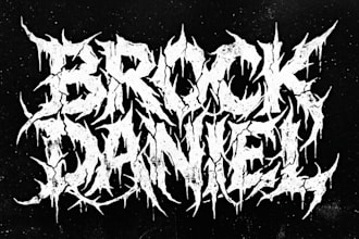 create a custom sludge metal band logo