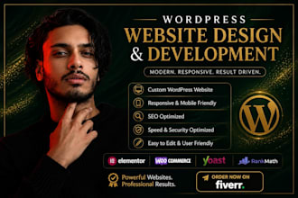 create a fast responsive business website in wordpress