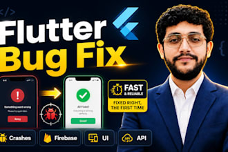 do flutter bug fix, debugging and fix vibe coded app