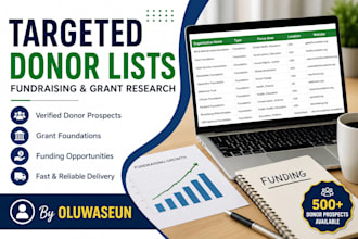 provide a donor list for fundraising campaigns