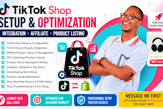 setup tik tok shop integration affiliate set up and product listing optimization