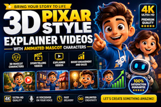 create ai pixar style animation, ai 3d pixar style, disney ai animation,ai pixar