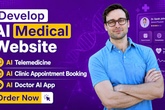 develop ai medical website telemedicine clinic appointment booking doctor ai app