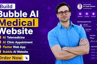 build bubble ai medical website telemedicine clinic appointment flutter web app