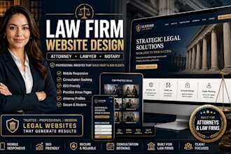 design responsive law firm and attorney website notary website lawyer website