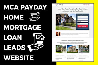 build business funding mca payday mortgage home student loan lead website