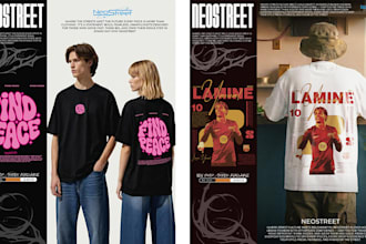 design unique and professional tshirt prints for your brand