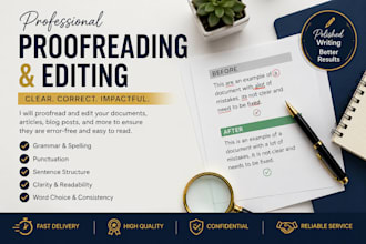 proofread and review translated documents for accuracy