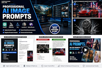 create professional ai image prompts for chatgpt, midjourney, flux and leonardo