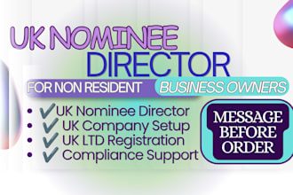 offer UK nominee director for non resident company owners