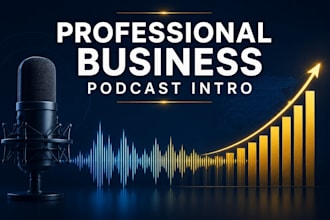 create professional business podcast intro and outro