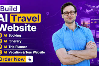 build ai travel website booking itinerary trip planner ai vacation tour website