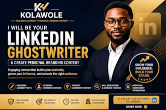 be your linkedin ghostwriter and create personal branding content