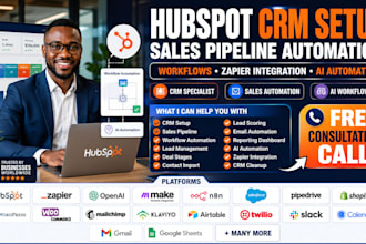 do expert hubspot CRM setup and sales pipeline automation