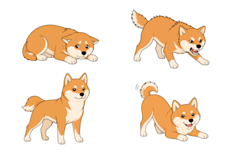 draw dog training illustration