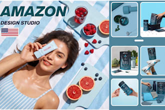 design amazon listing infographics and product feature images