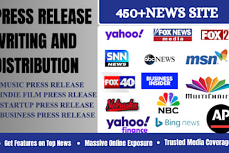 write music press release submit press release PR distribution music promotion
