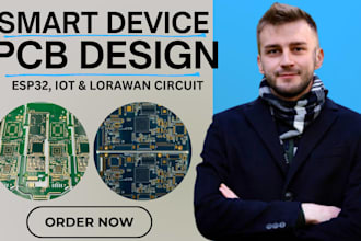 design esp32 iot pcb, lorawan, wearable smart bluetooth device, home automation